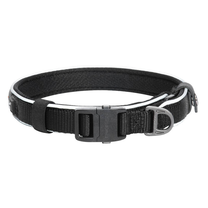 Zgardă Reflectorizantă pentru Câini Dogness Neagră, Mărimea S