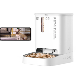 Hrănitor Automat Petkit YumShare DualHopper 5L cu Două Compartimente