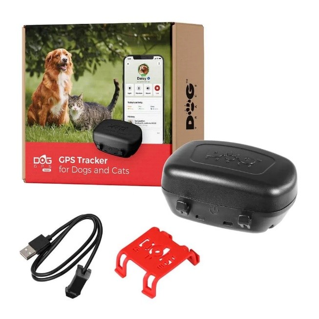 Tracker GPS pentru Câini și Pisici Dogtrace DOG GPS Mini – Localizare în Timp Real, Rezistent la Apă IPX7, Acoperire Europeană