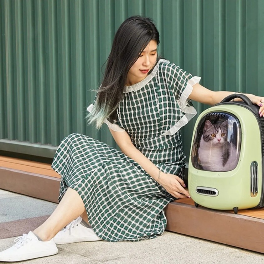 Rucsac Smart de Călătorie pentru Pisici Petkit Ever, Senzor Temperatură - imagine 4